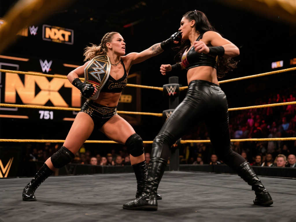 第851期 乔丹恩-格雷斯对决NXT女子冠军史黛芙妮-瓦奎尔，冠军宝座悬念再起